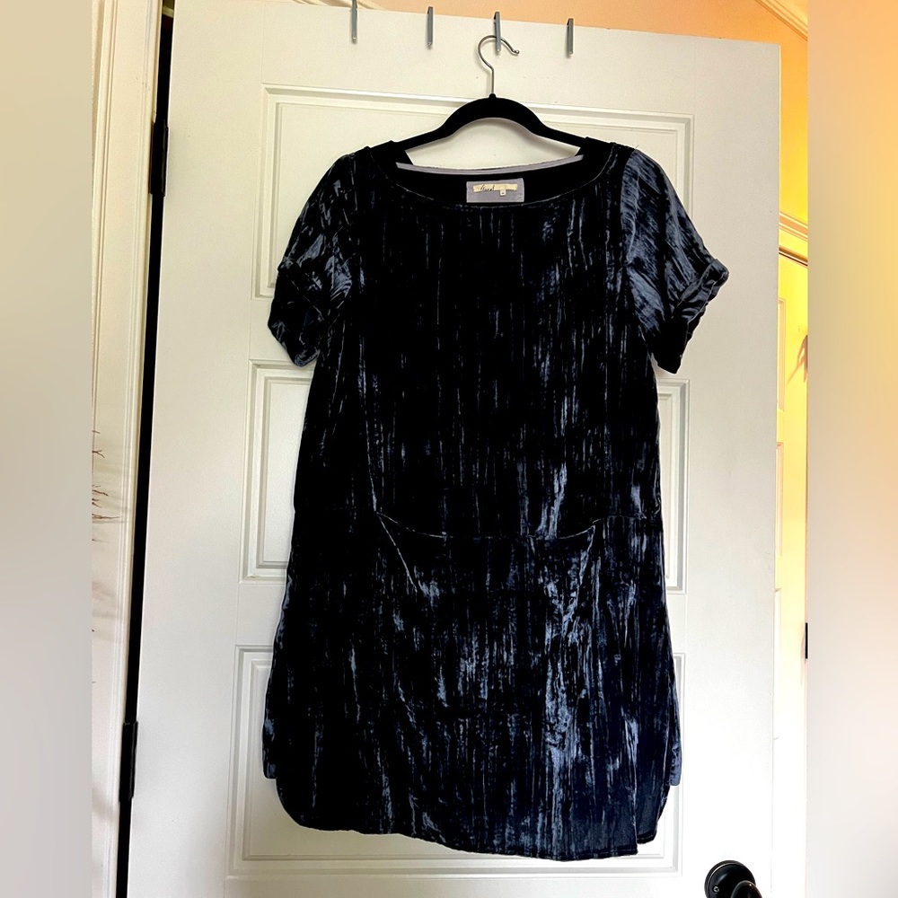 **LOWEST PRICE-BUNDLE!!** Floreat velvet shift dress with pockets